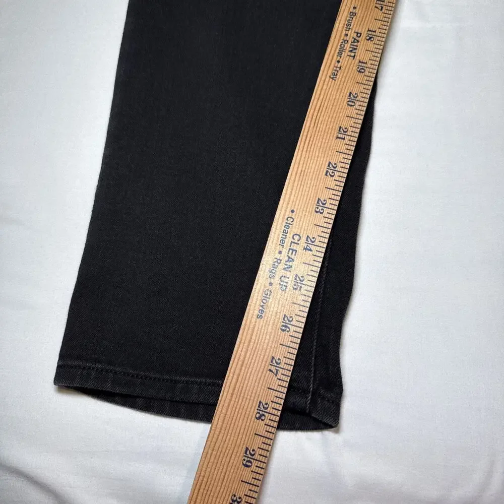 Old Navy Womens 18 Jeans Black Denim High Rise Wow Straight Comfort Stretch EUC - Picture 8 of 11